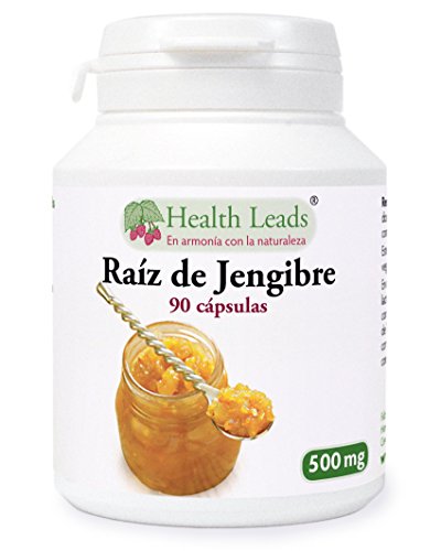 Raíz de Jengibre 500mg x 90 cápsulas (100% libre de aditivos)