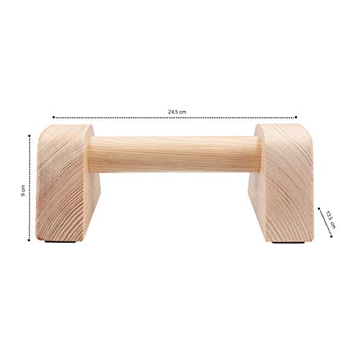 RAMASS Fitness Barras Paralela, Push Up Bars, Mini Parallettes De Madera, Barras De Gimnasia, Calistenia RAMASS Fitness Barras Paralela, Push Up Bars, Mini Parallettes De Madera, Barras De Gimnasia, Calistenia