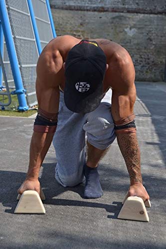 RAMASS Fitness Barras Paralela, Push Up Bars, Mini Parallettes De Madera, Barras De Gimnasia, Calistenia RAMASS Fitness Barras Paralela, Push Up Bars, Mini Parallettes De Madera, Barras De Gimnasia, Calistenia