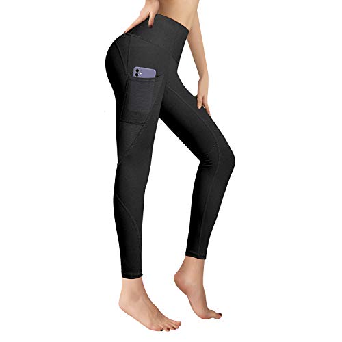 RaMokey Leggings Mujer Mallas de Deporte de Mujer Cintura Alta con Bolsillos Pantalon Deportivo para Running Training Estiramiento Yoga y Pilates