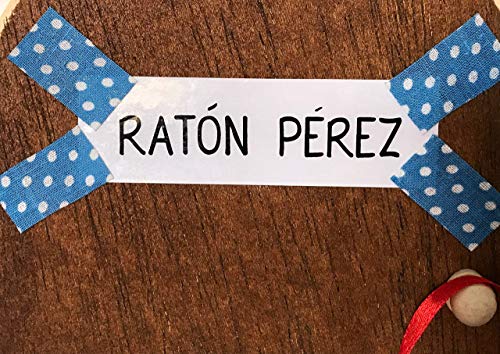 Ratoncito Pérez. La auténtica puerta mágica. Con una preciosa bolsita de tela azul para dejar el diente. El Ratoncito Pérez, vendrá a por tu diente y dejará una monedita.