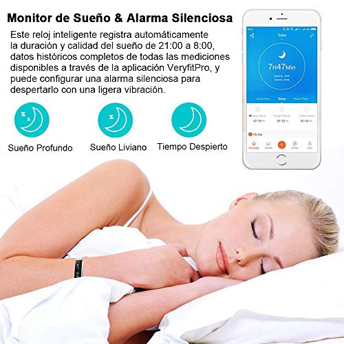 Rayfit Pulsera Actividad Reloj Inteligente Fitness Tracker Podómetro Monitor de Sueño Contador de Calorías Pasos Rastreador de Ejercicios Reloj Salud Pulsera Deportiva para Niños Mujeres Hombres Rayfit Pulsera Actividad Reloj Inteligente Fitness Tracker Podómetro Monitor de Sueño Contador de Calorías Pasos Rastreador de Ejercicios Reloj Salud Pulsera Deportiva para Niños Mujeres Hombres