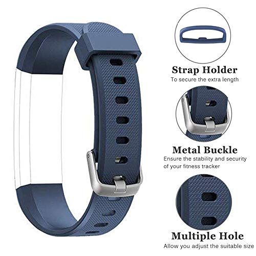 Rayfit Pulseras de Repuesto para Fitness Tracker Correa ID115U / Correa 115U / 115UU Smart Band Correa Repuesto de Reloj Deportivo Inteligente Pulseras Actividad Contador Pasos Calorías Podómetro Rayfit Pulseras de Repuesto para Fitness Tracker Correa ID115U / Correa 115U / 115UU Smart Band Correa Repuesto de Reloj Deportivo Inteligente Pulseras Actividad Contador Pasos Calorías Podómetro