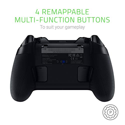 Razer Raiju Tournament Edition - Controlador de Juego inalámbrico y con Cable para PS4, Color Negro