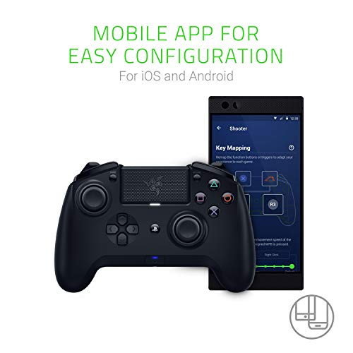 Razer Raiju Tournament Edition - Controlador de Juego inalámbrico y con Cable para PS4, Color Negro