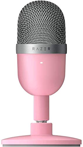 Razer Seiren Mini Micrófono compacto para USB para streaming, compacto con patrón polar supercardioide, soporte inclinable, amortiguador integrado, Quartz / Rosa Razer Seiren Mini Micrófono compacto para USB para streaming, compacto con patrón polar supercardioide, soporte inclinable, amortiguador integrado, Quartz / Rosa