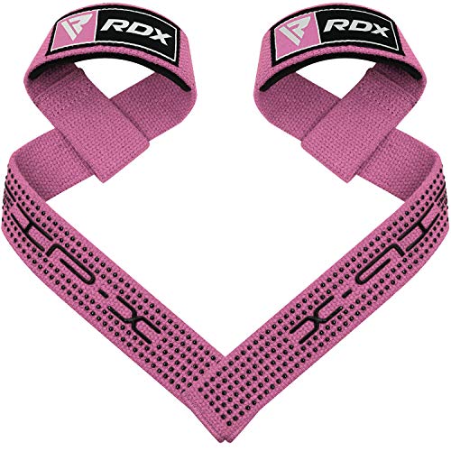 RDX Correas Gimnasio Pesas Levantamiento Muñequeras Musculación Sujeción de Gel Deportivas Elevación Gym Straps Peso Fitness Entrenamiento Halterofília Culturismo