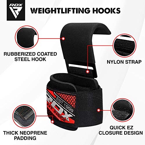 RDX Correas Levantamiento Gimnasio Muñequeras Pesas Gym Straps Elevación Deportivas RDX Correas Levantamiento Gimnasio Muñequeras Pesas Gym Straps Elevación Deportivas