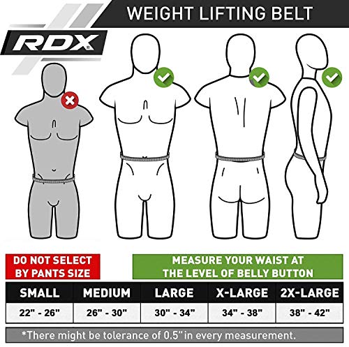 RDX Gimnasio Cinturón Cuero 4" Musculacion Peso Cinturones Pesas Entrenamiento Levantamiento
