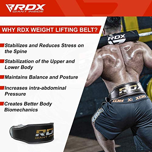 RDX Gimnasio Cinturón Cuero 4" Musculacion Peso Cinturones Pesas Entrenamiento Levantamiento RDX Gimnasio Cinturón Cuero 4" Musculacion Peso Cinturones Pesas Entrenamiento Levantamiento