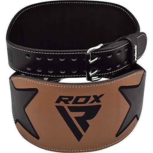 RDX Gimnasio Cinturón Cuero Musculacion Peso Entrenamiento Cinturones Pesas Levantamiento