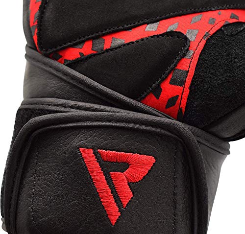 RDX Guantes Gimnasio Cuero con Muñequera Fitness Musculacion Culturismo Gym Levantamiento RDX Guantes Gimnasio Cuero con Muñequera Fitness Musculacion Culturismo Gym Levantamiento