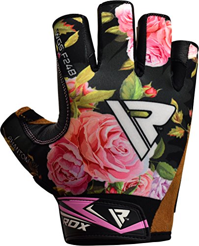 RDX Guantes Gimnasio Mujer Fitness Culturismo Musculacion Gym Levantamiento de Pesas Entrenamiento Halterofilia Deportivos Workout Powerlifting Chica Antideslizante Weightlifting Gloves