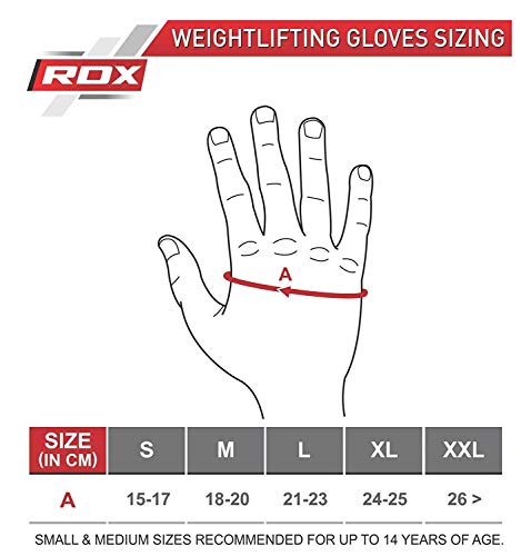 RDX Guantes Gimnasio Musculacion Pesas Fitness Levantamiento de Pesas Formación Entrenamiento físico de Culturismo