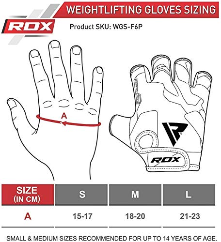 RDX Guantes Gimnasio Pesas Musculacion Guantes Culturismo Fitness Entrenamiento