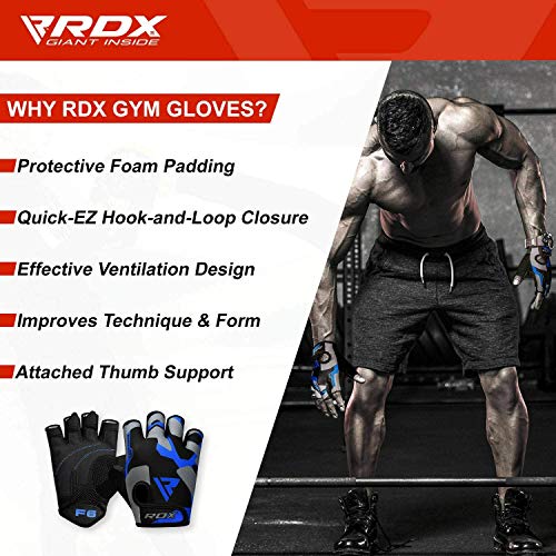 RDX Guantes Gimnasio Pesas Musculacion Guantes Culturismo Fitness Entrenamiento RDX Guantes Gimnasio Pesas Musculacion Guantes Culturismo Fitness Entrenamiento