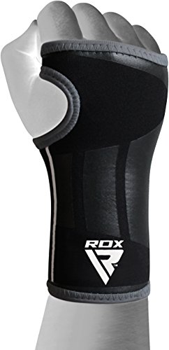 RDX Gym Muñequeras Soporte Gimnasio Palma Compresión Musculacion Peso Elevación Fitness Correas (Se Vende como un Solo Elemento)