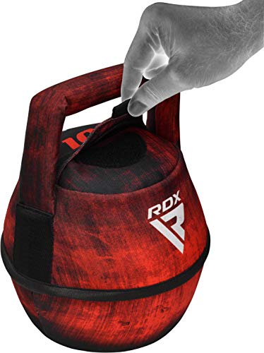 RDX Pesa Rusa Kettlebell Peso Swing Entrenamiento Front Squat Russian Sit-up Levantamiento de Pesas Bolsa de Arena Dumbells Muscular Equipos de Gimnasia para Yoga Ejercicio Deportivo 2kg a 10kg