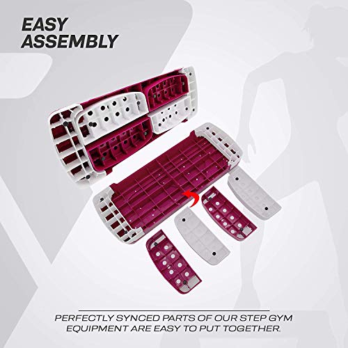 RDX Step de Aeróbic con Ajustable 3 Alturas Niveles, 10cm 15cm 20cm Antideslizante Plataforma Stepper Aerobics Yoga Gimnasio Casa Deporte Fitness Ejercicios Entrenamiento Rutina Cardio 81cm x 28cm RDX Step de Aeróbic con Ajustable 3 Alturas Niveles, 10cm 15cm 20cm Antideslizante Plataforma Stepper Aerobics Yoga Gimnasio Casa Deporte Fitness Ejercicios Entrenamiento Rutina Cardio 81cm x 28cm