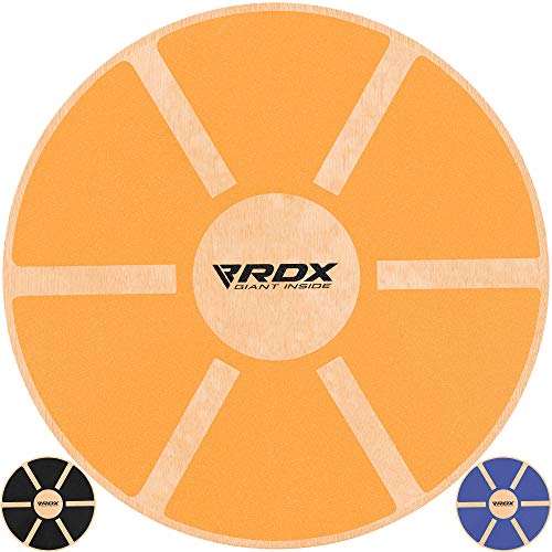 RDX Tabla de Equilibrio 40cm Antideslizante Redondo Balance Board Madera Entrenamiento Physio Yoga Fitness Pilates Sport Entrenador Ejercicio Gimnasio Deporte la Rehabilitación Física Terapia