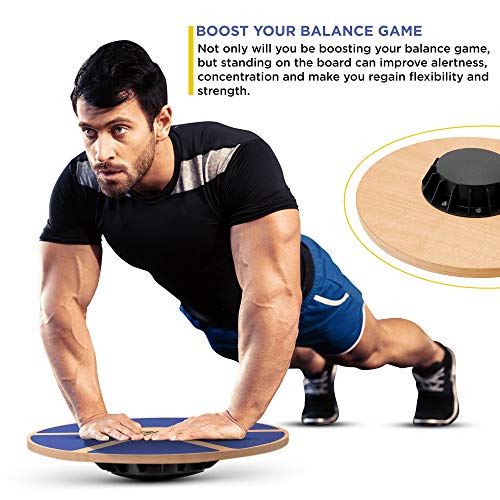 RDX Tabla de Equilibrio 40cm Antideslizante Redondo Balance Board Madera Entrenamiento Physio Yoga Fitness Pilates Sport Entrenador Ejercicio Gimnasio Deporte la Rehabilitación Física Terapia RDX Tabla de Equilibrio 40cm Antideslizante Redondo Balance Board Madera Entrenamiento Physio Yoga Fitness Pilates Sport Entrenador Ejercicio Gimnasio Deporte la Rehabilitación Física Terapia