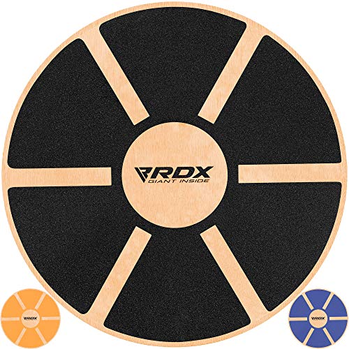 RDX Tabla de Equilibrio 40cm Antideslizante Redondo Balance Board Madera Entrenamiento Physio Yoga Fitness Pilates Sport Entrenador Ejercicio Gimnasio Deporte la Rehabilitación Física Terapia