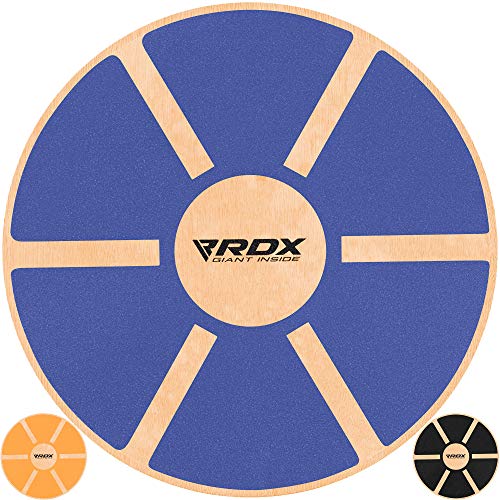 RDX Tabla de Equilibrio 40cm Antideslizante Redondo Balance Board Madera Entrenamiento Physio Yoga Fitness Pilates Sport Entrenador Ejercicio Gimnasio Deporte la Rehabilitación Física Terapia