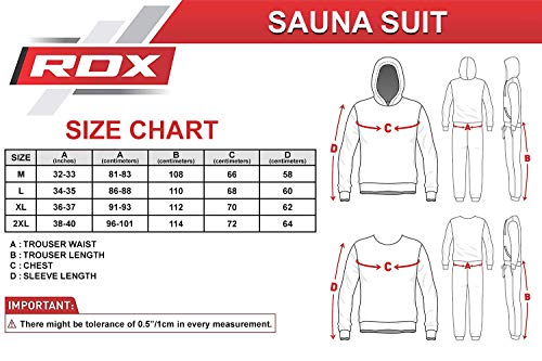 RDX Traje Sauna Entrenamiento Gimnasio Trajes de Sudoración Triatlon Ejercicio Sudor Chándal Pérdida De Peso con Capucha Deportiva Hombres Mujer Fitness Track Suit Yoga Running Chaqueta Pantalón RDX Traje Sauna Entrenamiento Gimnasio Trajes de Sudoración Triatlon Ejercicio Sudor Chándal Pérdida De Peso con Capucha Deportiva Hombres Mujer Fitness Track Suit Yoga Running Chaqueta Pantalón