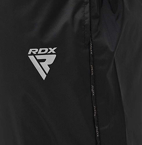 RDX Traje Sauna Entrenamiento Gimnasio Trajes de Sudoración Triatlon Ejercicio Sudor Chándal Pérdida De Peso con Capucha Deportiva Hombres Mujer Fitness Track Suit Yoga Running Chaqueta Pantalón