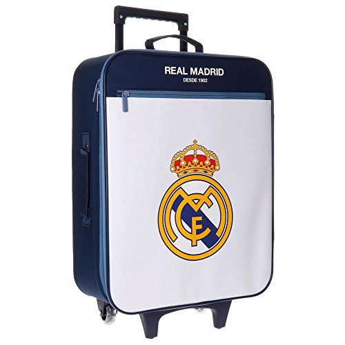 Real Madrid 4969151 Magnum Equipaje Infantil, 52 cm, 26 litros, Blanco Real Madrid 4969151 Magnum Equipaje Infantil, 52 cm, 26 litros, Blanco