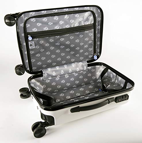 Real Madrid - Pack de Viaje Maleta y Accesorios - Producto Oficial del Equipo Temporada 19/20. Incluye Almohada Cervical, Organizador de Equipaje, Neceser, Antifaz y Etiqueta de Equipaje. Real Madrid - Pack de Viaje Maleta y Accesorios - Producto Oficial del Equipo Temporada 19/20. Incluye Almohada Cervical, Organizador de Equipaje, Neceser, Antifaz y Etiqueta de Equipaje.