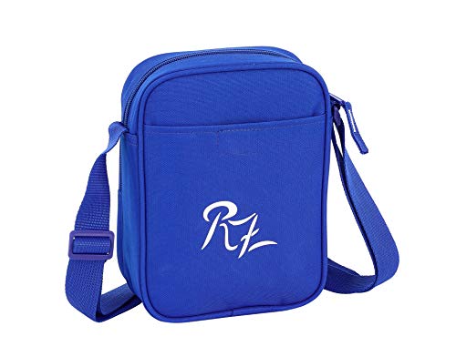 Real Zaragoza Oficial Bandolera Con Bolsillo Exterior 160x60x220mm Real Zaragoza Oficial Bandolera Con Bolsillo Exterior 160x60x220mm