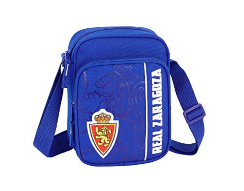 Real Zaragoza Oficial Bandolera Con Bolsillo Exterior 160x60x220mm Real Zaragoza Oficial Bandolera Con Bolsillo Exterior 160x60x220mm