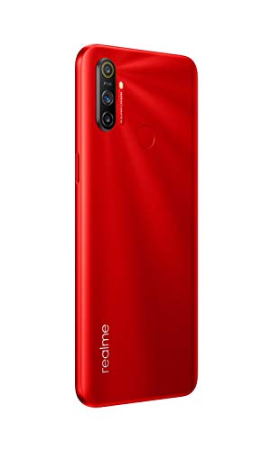 Realme C3 - Smartphone de 6.5" LCD multi-touch, 3 GB RAM + 64 GB ROM, Procesador Helio G70 OctaCore, Batería de 5000mAh, Cámara Dual AI 12MP, Dual Sim, Color Blazing Red