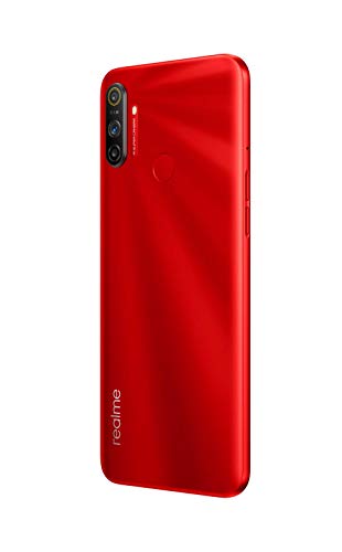 Realme C3 - Smartphone de 6.5" LCD multi-touch, 3 GB RAM + 64 GB ROM, Procesador Helio G70 OctaCore, Batería de 5000mAh, Cámara Dual AI 12MP, Dual Sim, Color Blazing Red