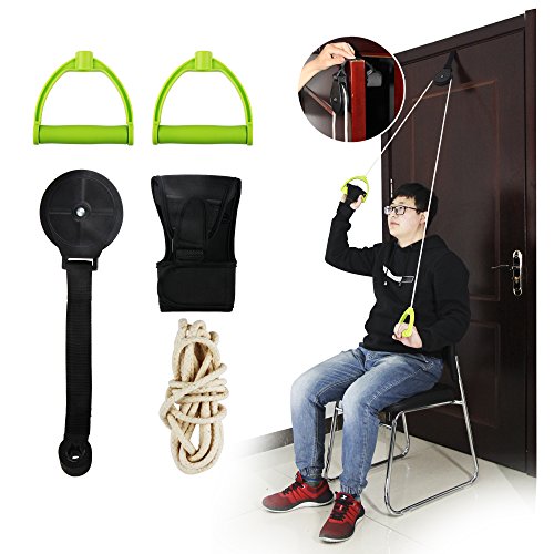 REAQER Cuerda para rehabilitación de hombro Hombro Polea Ideal para Ejercicio y Prevención de Lesiones REAQER Cuerda para rehabilitación de hombro Hombro Polea Ideal para Ejercicio y Prevención de Lesiones