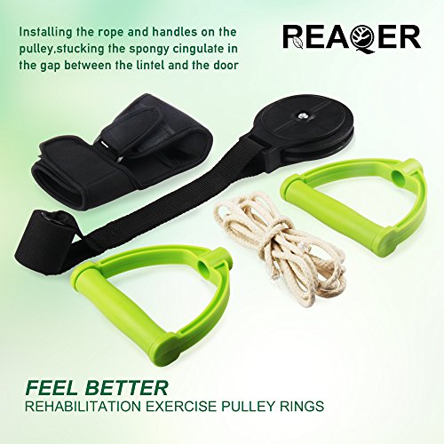 REAQER Cuerda para rehabilitación de hombro Hombro Polea Ideal para Ejercicio y Prevención de Lesiones REAQER Cuerda para rehabilitación de hombro Hombro Polea Ideal para Ejercicio y Prevención de Lesiones