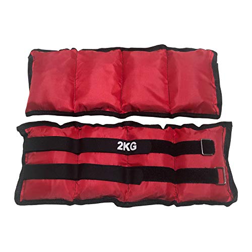 Rebecca Mobili Set 2 Pesas Muñequeras Tobilleras, Correa Ajustable, Jogging, Pilates, Fitness, Deporte en Casa- 2 x 2 kg - SP5041 Rebecca Mobili Set 2 Pesas Muñequeras Tobilleras, Correa Ajustable, Jogging, Pilates, Fitness, Deporte en Casa- 2 x 2 kg - SP5041