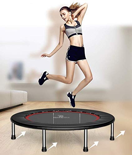 Rebote Plegable De Trampolín para Adultos/Niños. Ejercicio Aeróbico con Cama De Rebote De 48 Pulgadas (121 Cm)