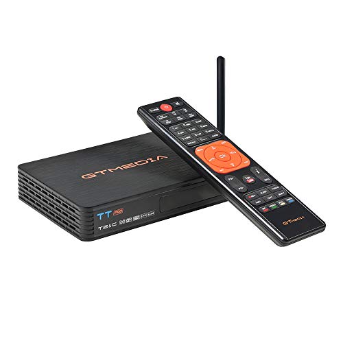 Receptores de TDT Decodificador Digital Terrestre - GT MEDIA TT Pro Sintonizador DVB-T2 & DVB-Cable con Antenna WiFi, Soporte USB 1080P/ H.265 Youtube PVR LCN EPG Timeshift Dolby