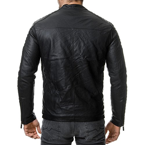 Red Bridge Chaqueta de Hombres Cuero Sintética, Algodón y Cuero Real Moda Cazadora Red Bridge Chaqueta de Hombres Cuero Sintética, Algodón y Cuero Real Moda Cazadora