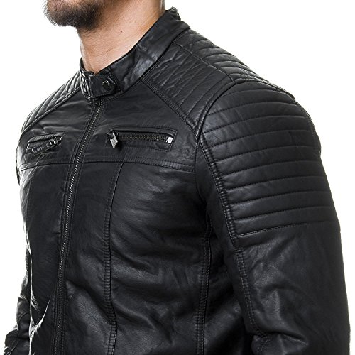 Red Bridge Chaqueta de Hombres Cuero Sintética, Algodón y Cuero Real Moda Cazadora Red Bridge Chaqueta de Hombres Cuero Sintética, Algodón y Cuero Real Moda Cazadora