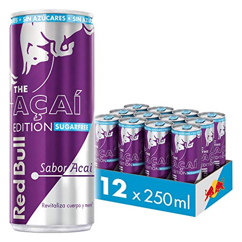 Red Bull, Bebida EnergĂ©tica, Acai, Sin AzĂșcar - 12 latas de 250 ml - Total: 3000 ml Red Bull, Bebida EnergĂ©tica, Acai, Sin AzĂșcar - 12 latas de 250 ml - Total: 3000 ml