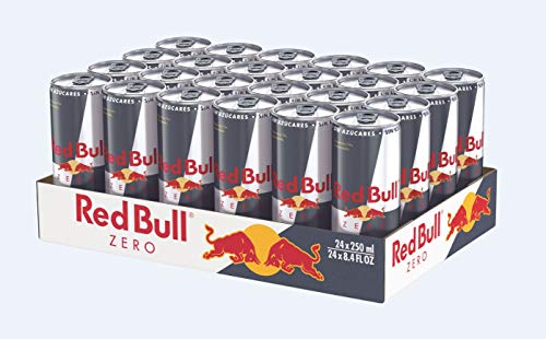 Red Bull Zero, Bebida energética - 24 de 250 ml. (Total 6000 ml.)
