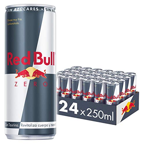 Red Bull Zero, Bebida energética - 24 de 250 ml. (Total 6000 ml.)