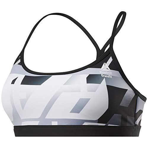 Reebok CF Skinny Strap Bra-AMRAP Sujetador Deportivo, Mujer, Sterling Grey, XS Reebok CF Skinny Strap Bra-AMRAP Sujetador Deportivo, Mujer, Sterling Grey, XS