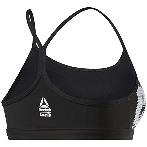 Reebok CF Skinny Strap Bra-Crossfit Repeat Sujetador Deportivo, Mujer, Black, XS Reebok CF Skinny Strap Bra-Crossfit Repeat Sujetador Deportivo, Mujer, Black, XS