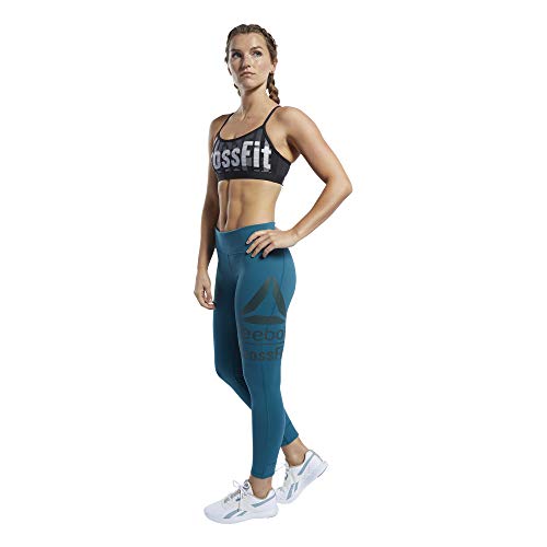 Reebok CF Skinny Strap Bra-Crossfit Repeat Sujetador Deportivo, Mujer, Black, XS Reebok CF Skinny Strap Bra-Crossfit Repeat Sujetador Deportivo, Mujer, Black, XS