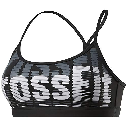 Reebok CF Skinny Strap Bra-Crossfit Repeat Sujetador Deportivo, Mujer, Black, XS Reebok CF Skinny Strap Bra-Crossfit Repeat Sujetador Deportivo, Mujer, Black, XS