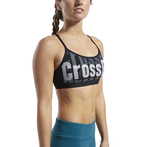 Reebok CF Skinny Strap Bra-Crossfit Repeat Sujetador Deportivo, Mujer, Black, XS